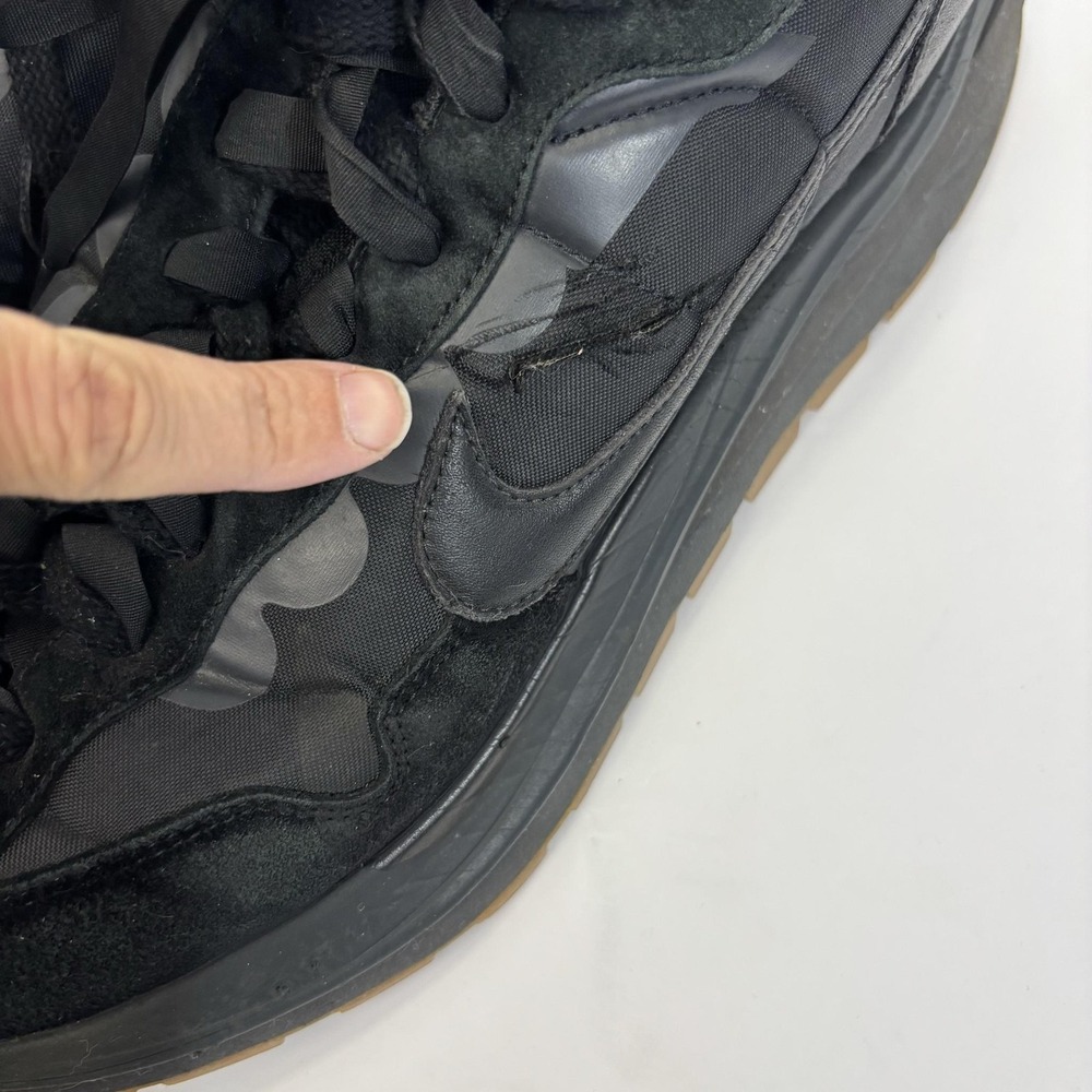 Nike Sacai Vaporwaffle Shoes Mens Size 12 Black Gum Sole Sneakers DD1875-001 - Picture 16 of 16
